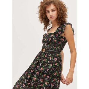 Hill House Ellie Nap Dress in Multi Berry Crinkle Chiffon